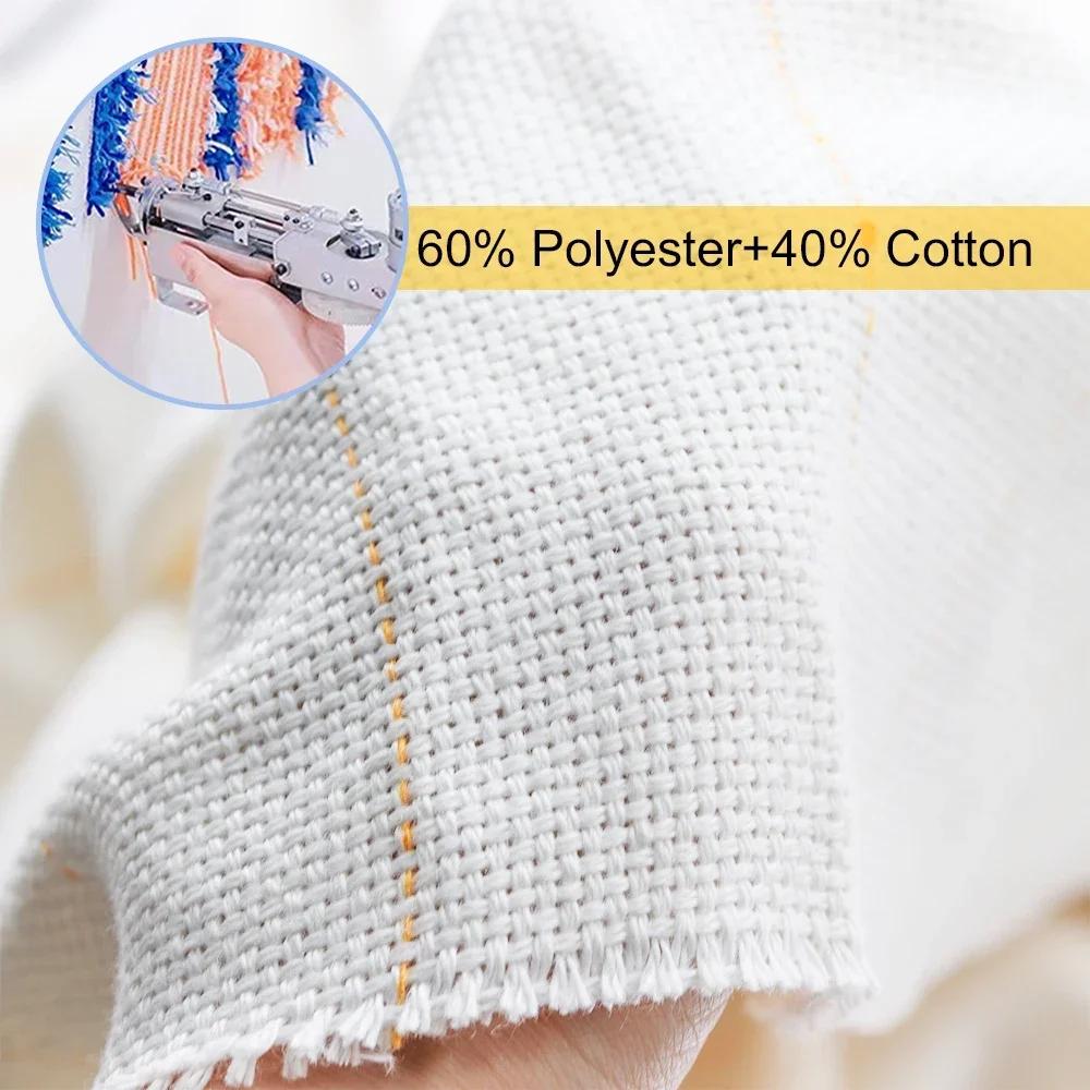 Upgraded Primary Tufting Cloth for Rug Tufting with Marked Lines DIY Punch Needle Cloth For Electric Carpet Tufting Gun