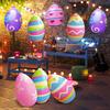 16" Inflatable Easter Eggs Decorations Large Colorful PVC Eggs Ornaments for Yard Lawn Garden Spring Party Indoor Outdoor Decor