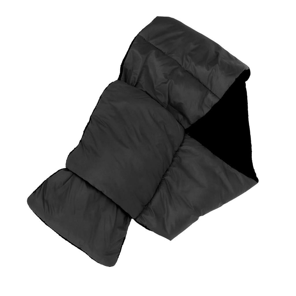 Down Scarf Ultralight Thickened Comfortable Winter Down Scarf for Men Women Hiking Climbing Black