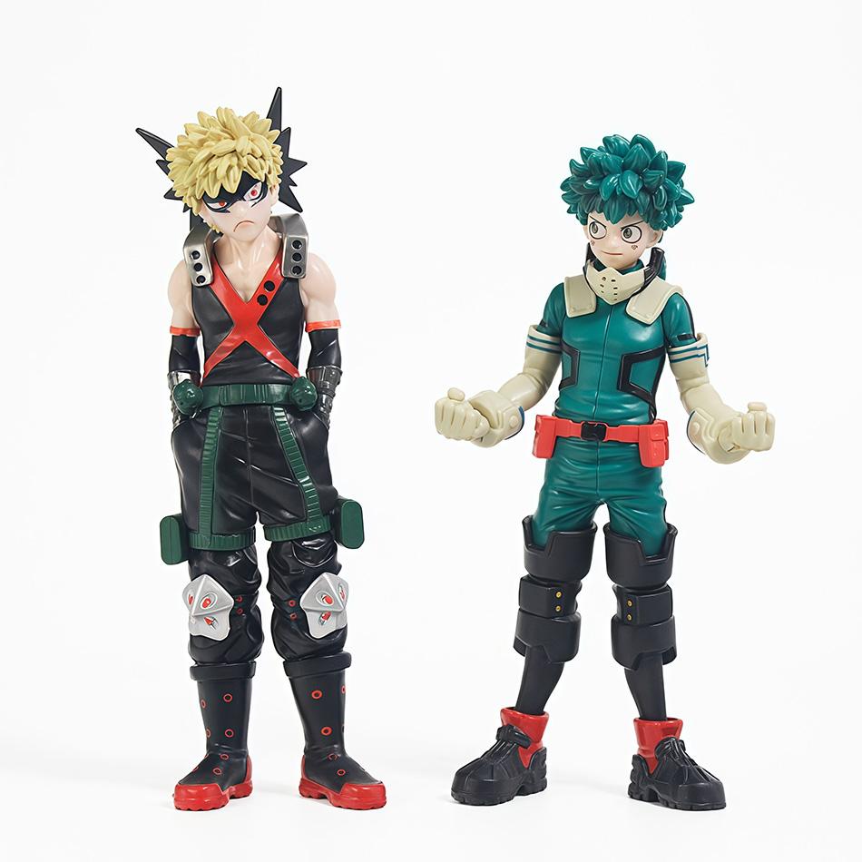 Bandai Anime My Hero Academia 17 см Фигура Изуку Мидория Кацуки Бакуго Модель куклы из ПВХ Коллекция для игрушек отаку