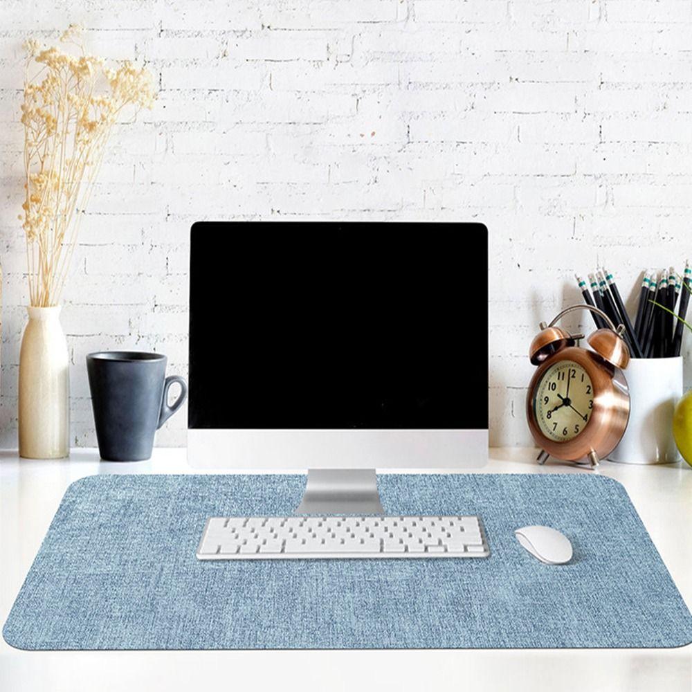 Extra Large Mouse Mat Leather Keyboard Mice Mat Durable Table Mat  Home Office