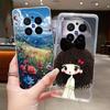 Модный Чехол-Вулкан для Vivo X300 Pro, Прозрачный Мягкий TPU, Защита от Царапин, Чехол для Пары