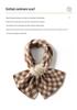 2025 Autumn/Winter Women's Color Block Cashmere Jacquard Scarf