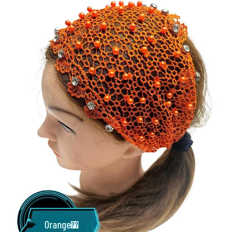 Широкополая повязка на голову с бусинами, стиль знаменитости Douyin, скрывает седые волосы, универсальный головной убор/платок
