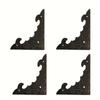 1set/30pcs Hardware Large Size New Chinese Style Packing Box Antique Four Sides Corner Protector Iron Leather Package Bat Corner