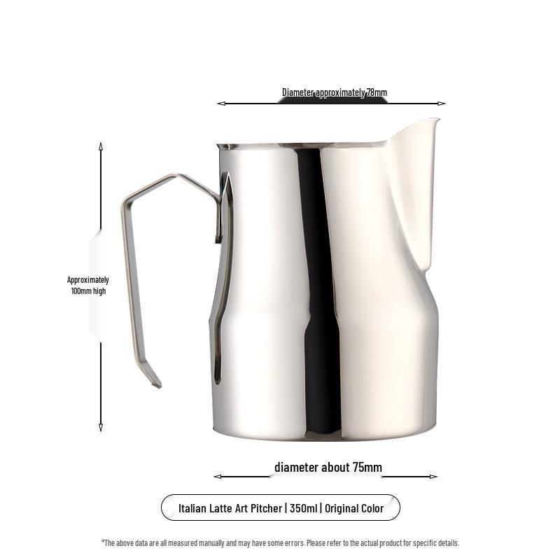 Кувшин для латте из нержавеющей стали: Питчер для взбивания молока для латте-арта