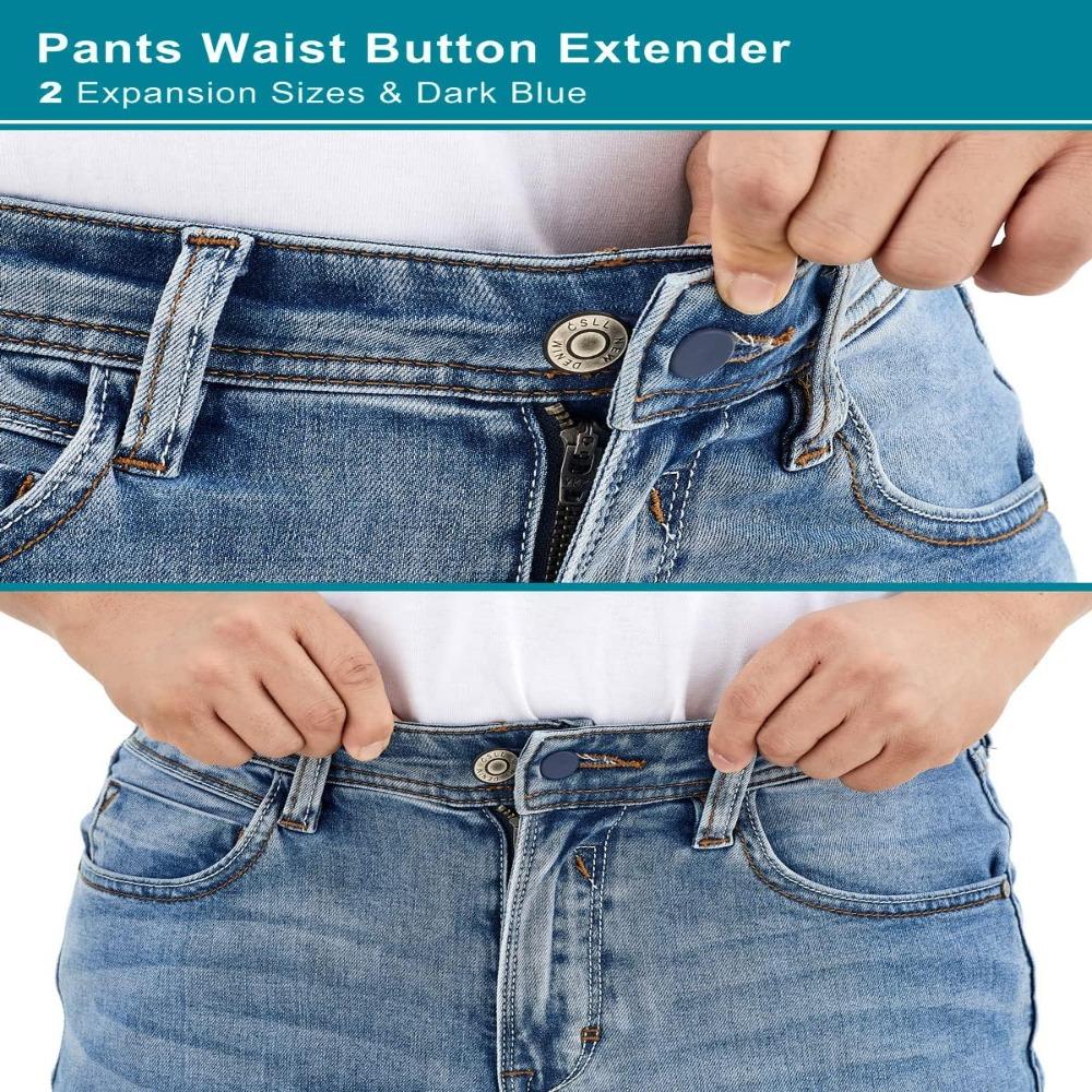 12Pcs Pants 10mm Button Extender Pant Waistband Expander Waist Women