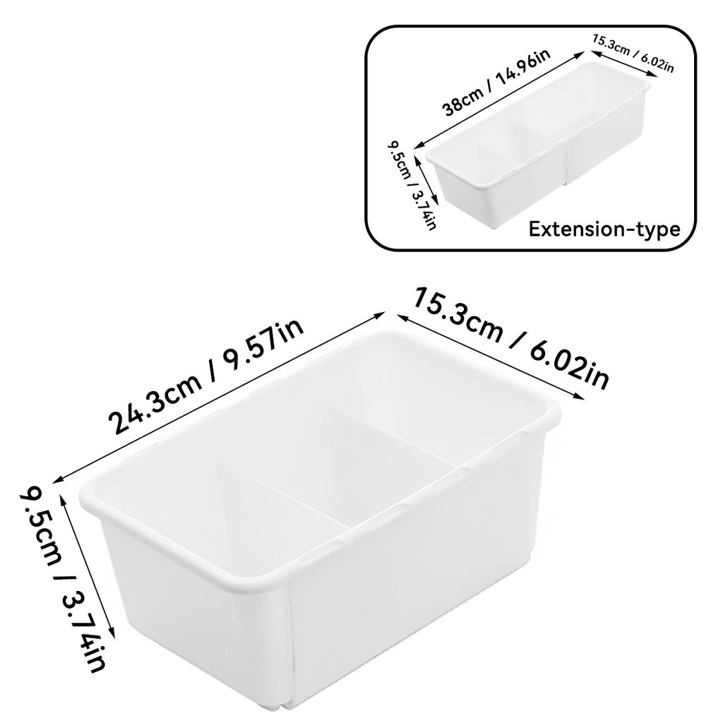 Expandable Refrigerator Plastic Storage Box With Partition Fruit Vegetable Storage Container Egg Box Kitchen Organizer