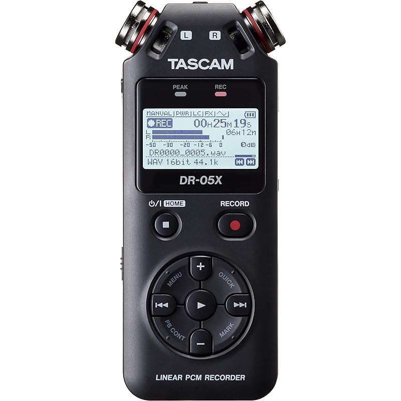 TASCAM DR-05X USB Оснащен аудиоинтерфейсом стерео линейный PCM рекордер портативный USB микрофон Youtube ASMR 24/96 высокое разрешение