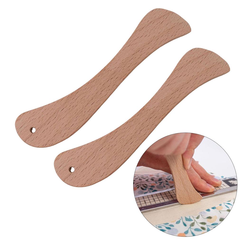 2 Pcs Hera Marker 1.5mm Thickness Sewing Patchwork Ruler Finger Presser Creaser Maker Practical Sewing Tool Easy To Use