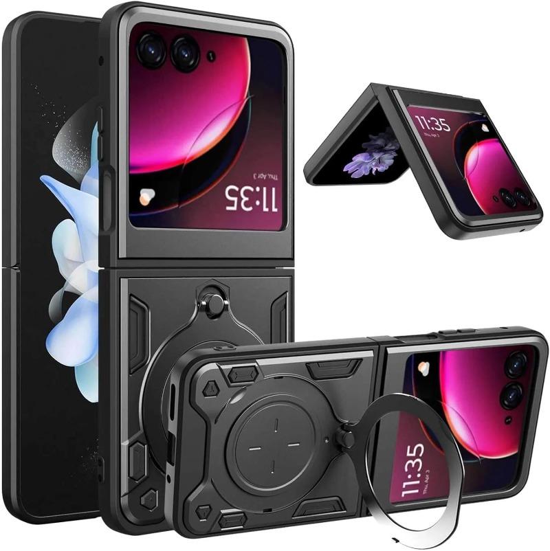 Слайдерная крышка для Motorola Moto Razr 60 Ultra 50 40 Ultra Razr Plus Чехол Кольцо-подставка Держатель Ударопрочный Защита камеры Capa