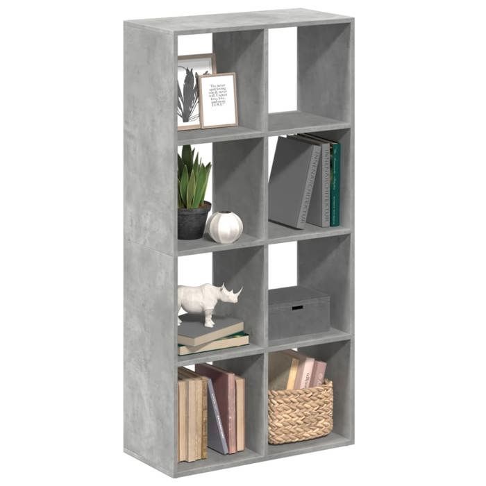 VidaXL Room Divider Shelf Concrete Grey 69.5x29x137.5 Cm, Shelf, Bookcase, Storage Shelf, 858024