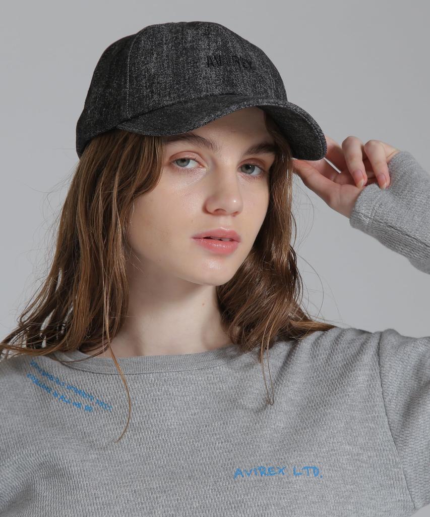 AVIREX WASHED DENIM CAP black 783-5174601