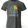 Creative Thinking Maps printed T-shirts, super soft round neck short-sleeved T-shirts for men and women