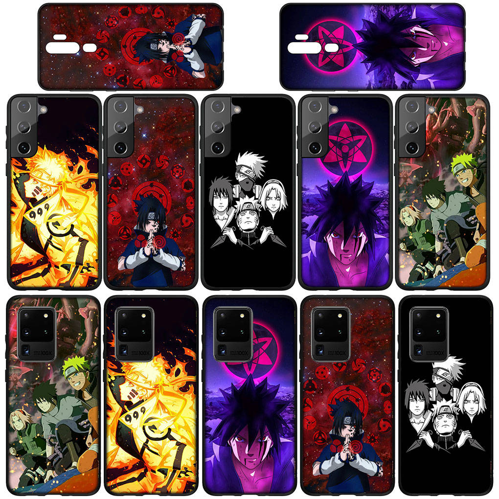 Чехол для телефона Samsung Galaxy S23 S24 iPhone 16 15 14 Xiaomi Redmi Note 13 12 11 Plus 10 Pro Max X XR OPPO Huawei Wallpaper Naruto Uchiha Sasuke Cover