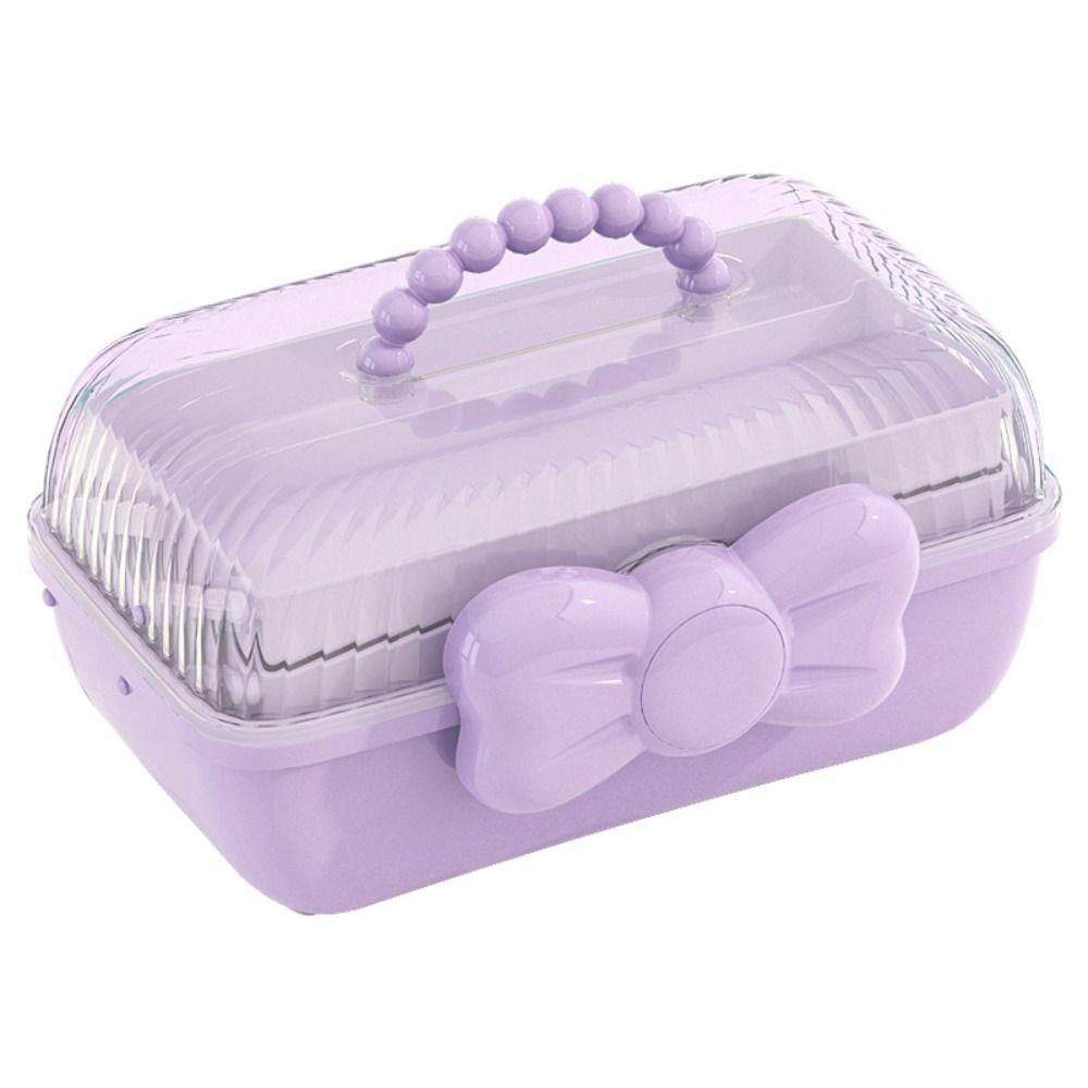 3Layer Jewelry Hair Accessories Storage Box Practical Display Collection Case Workspace Storage