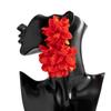 Korean Style Large Flower Earrings Exaggerated Bohemian Dangle Earring Flower Stud Earrings  Beach