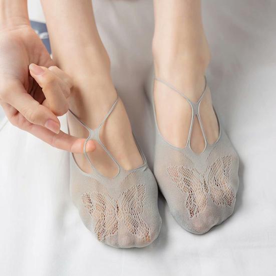 Женские кружевные носки No Show, низкие носки с невидимым носком