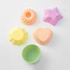 5 Pcs Silicone Cup Cake Tool Bakeware Baking Mold Cupcake And Muffin For Cake Making Kitchen Diy