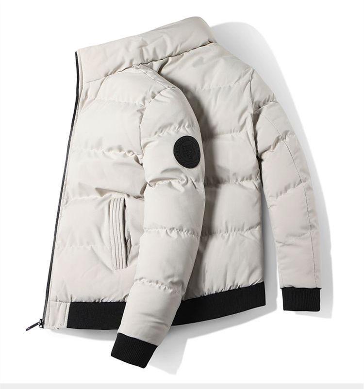 2023 Men's Loose Stand Collar Winter Jacket - Versatile, Warm, Thickened Down Cotton Coat