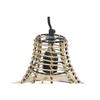 Suspension - Métal Et Jute - 40W - 45x45x36 Cm - Design Naturel Contemporain