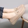 Leather Single Shoes Women's Spring Pedal Soft Leather Soft Sole Versatile Small Leather Shoes Casual Flat Lazy
