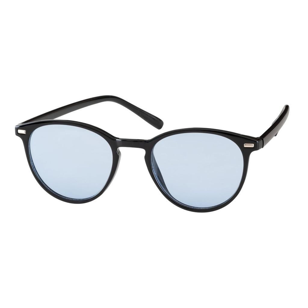 Солнцезащитные очки Heart Optical micstar с защитой от УФ-лучей, черная оправа, светло-голубые линзы, X311-2