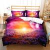 Sun Pattern Duvet Cover Set Double Single Full Size Bohemian Style Bedding Set for Teens Adults Bedroom Decor with Pillowcase