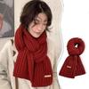 Soft Knitted Scarf Knitting Long Shawl Elegant Winter Shawl  Women