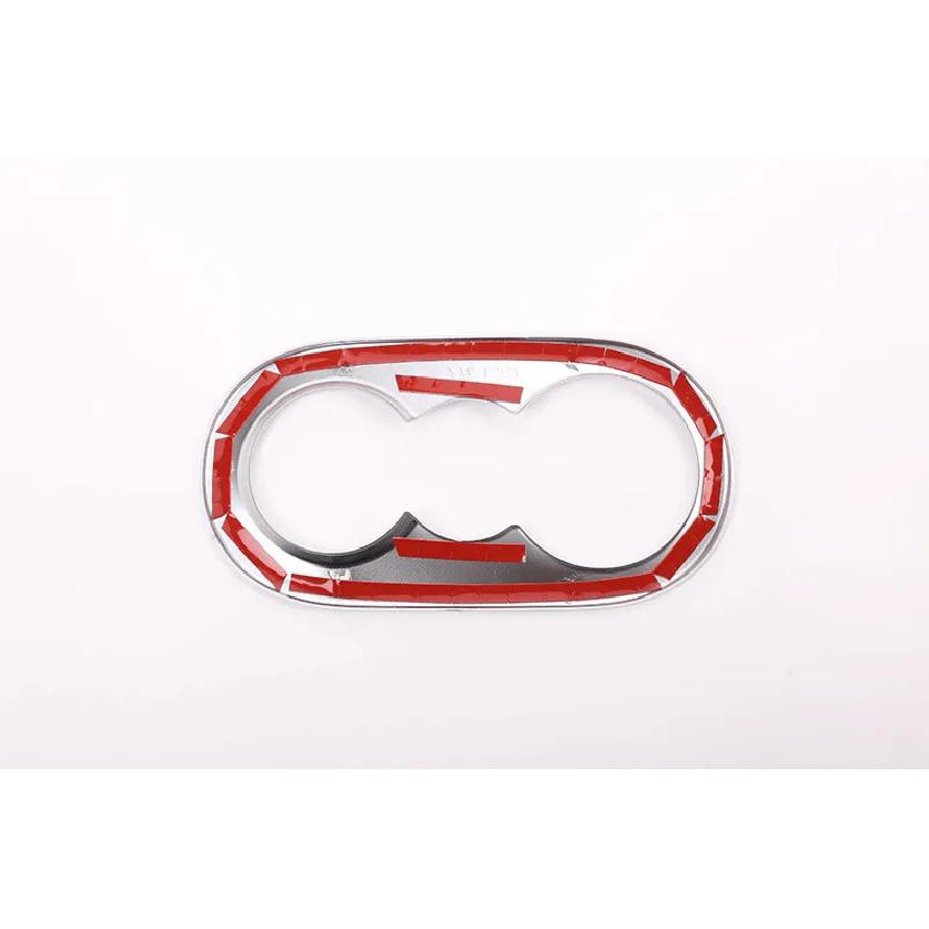 ABS автомобильный Стайлинг интерьер задний держатель чашки воды крышка накладка рамка кольцо подходит для Porsche Cayenne 2018 автоаксессуары