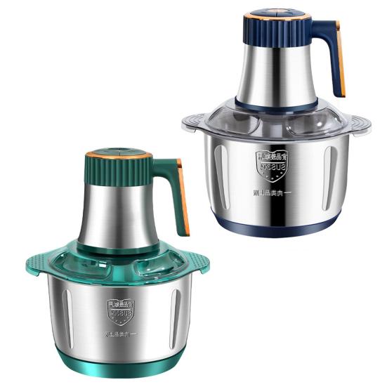 Мясорубка электрическая 5л с нескользящим основанием острые лезвия 5 скоростей малошумный измельчитель овощей и мяса