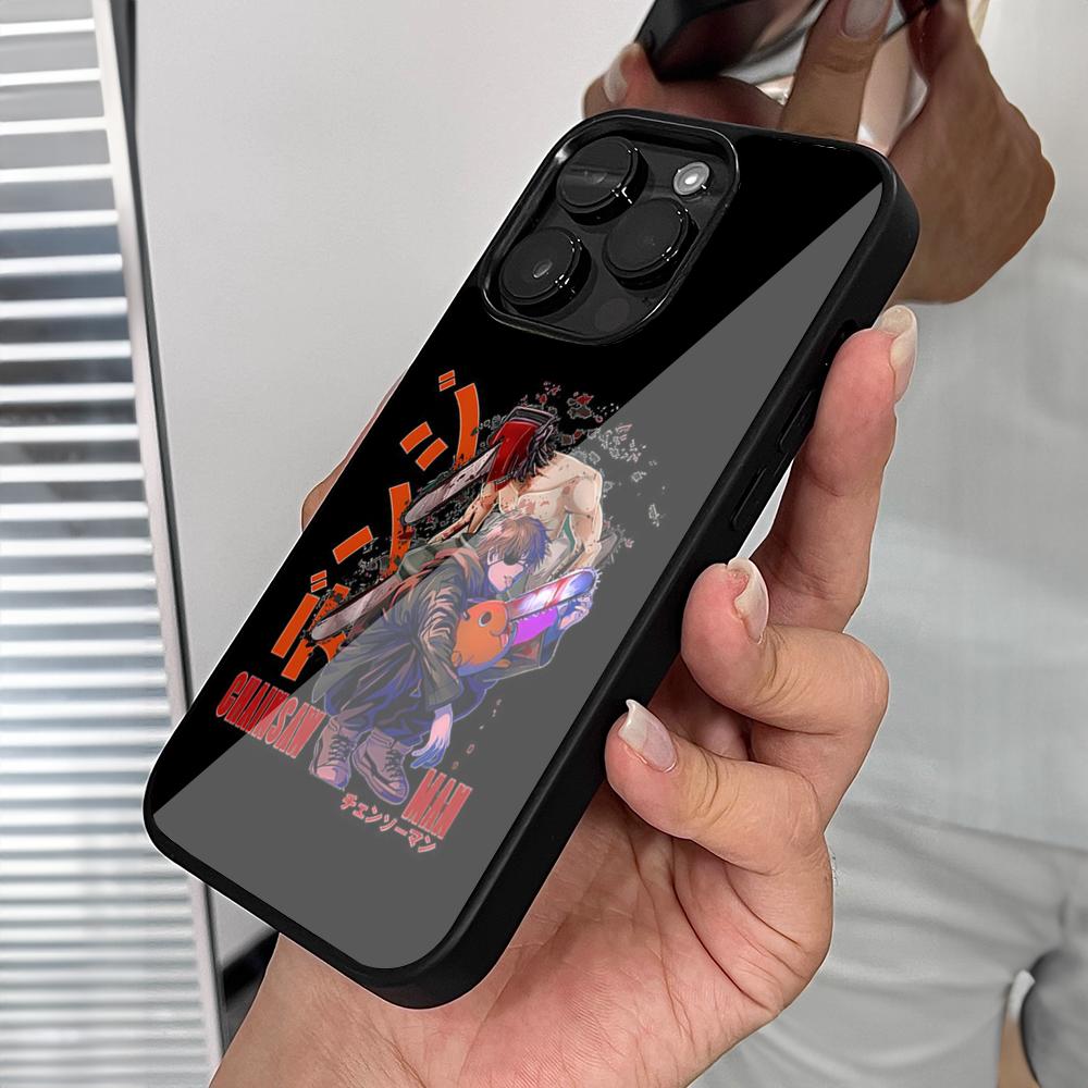 Чехол для телефона C-ChainsawS M-Man Aki Hayakawa для Iphone 16 15 14 13 12 11 Pro Max Mini Plus Se Xr X Xs PC+TPU
