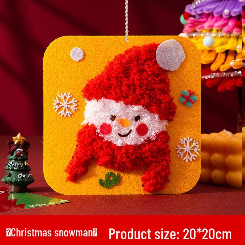 Рождественский фетровый швейный набор «Сшей сам»: Вышивка ковровая игла для детей