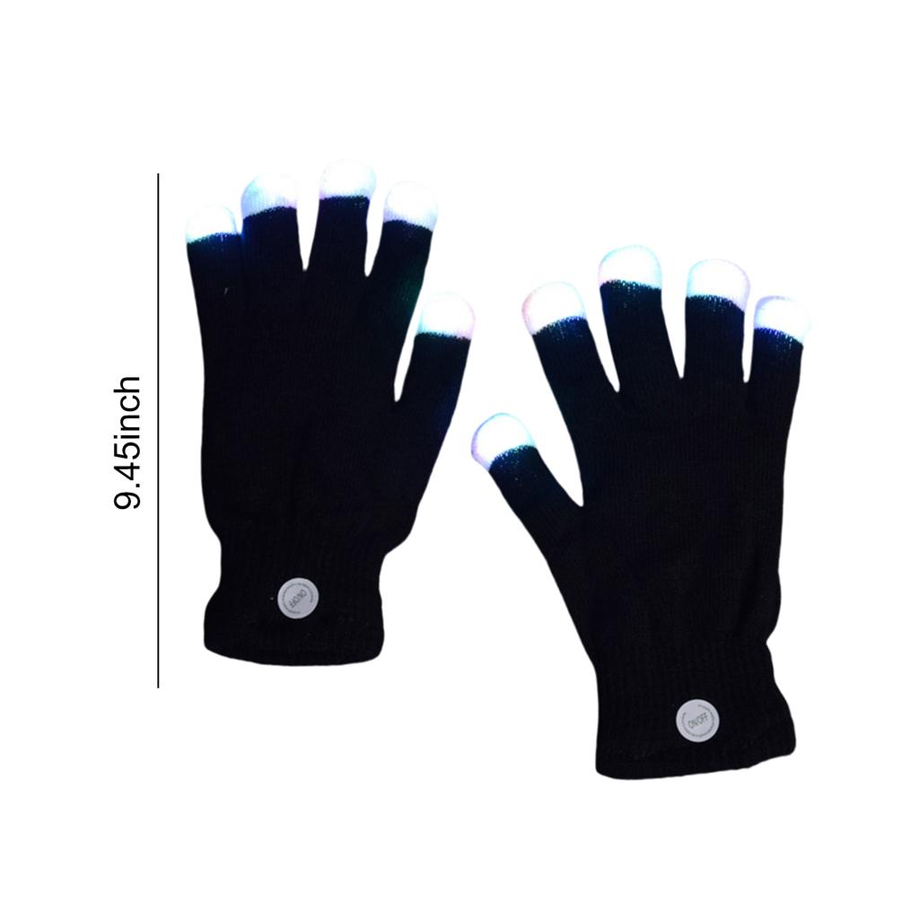 Светящиеся перчатки для рейва с подсветкой пальцев, разноцветные мигающие перчатки с подсветкой пальцев, рождественский подарок, сувениры для вечеринки на Хэллоуин
