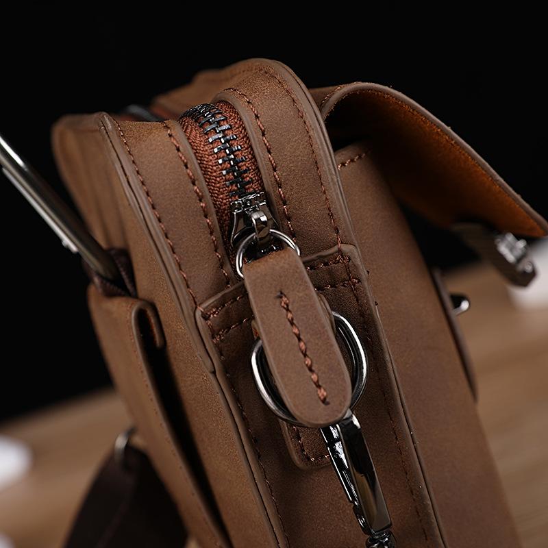 Сумка для мобильного телефона, корейская мужская сумка на плечо, уличная мини-подвесная сумка для отдыха на талии, сумка для сигарет