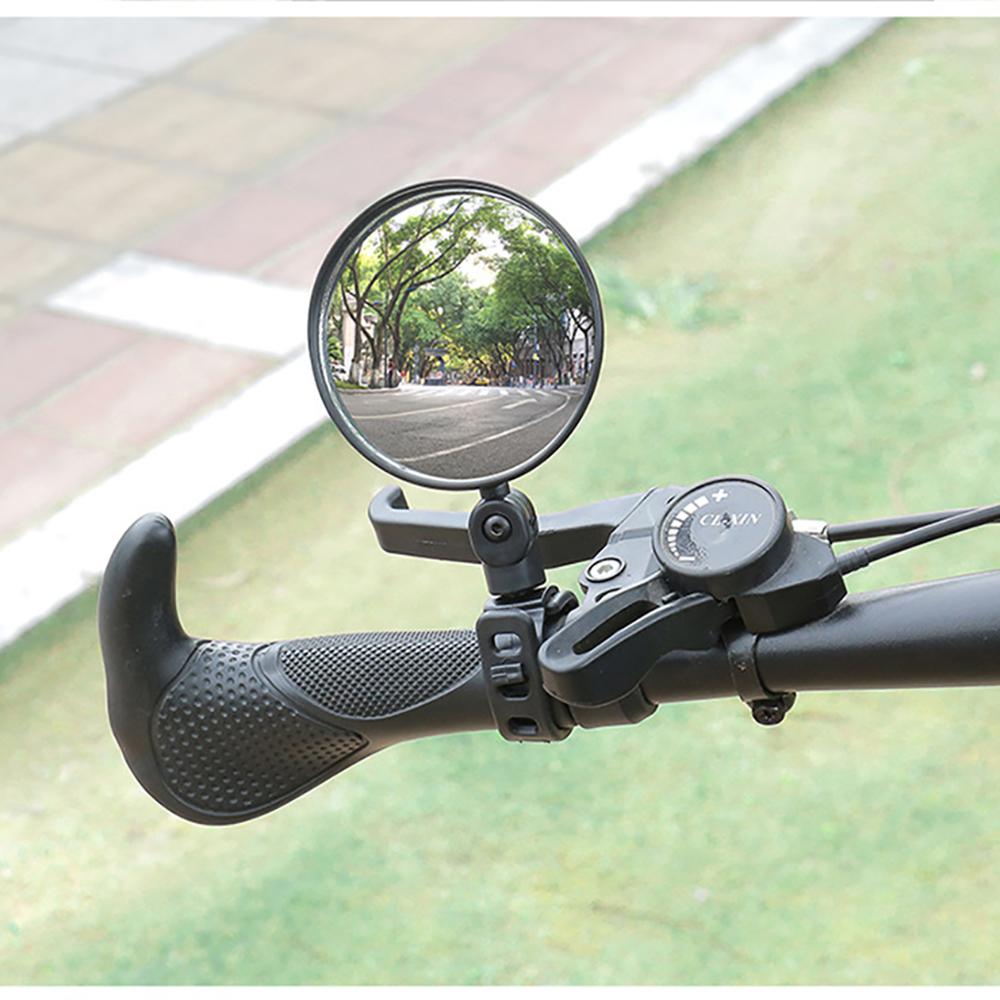 Pair Universal Handlebar Rearview Mirror for Bike Bicycle Motorcycle Adjustable