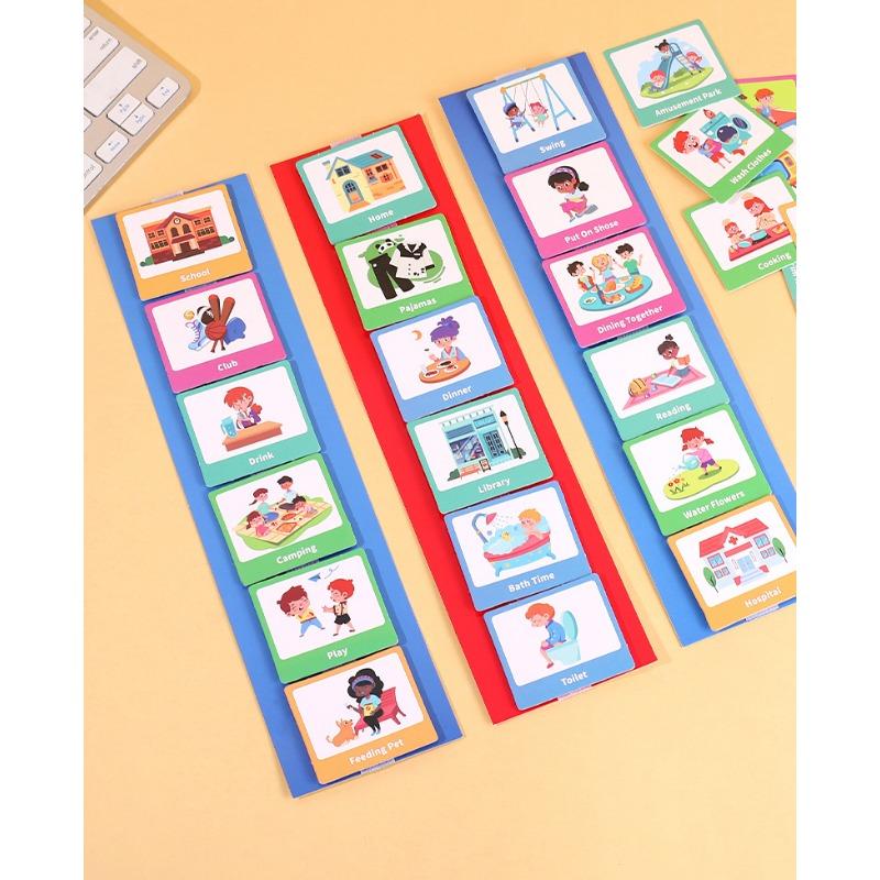 Kids Behavior Visual Schedule Nonverbal Communication Daily Routine Planning Cards