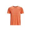 Однотонная футболка для бега с коротким рукавом, мужская, оранжевая 1375692-816