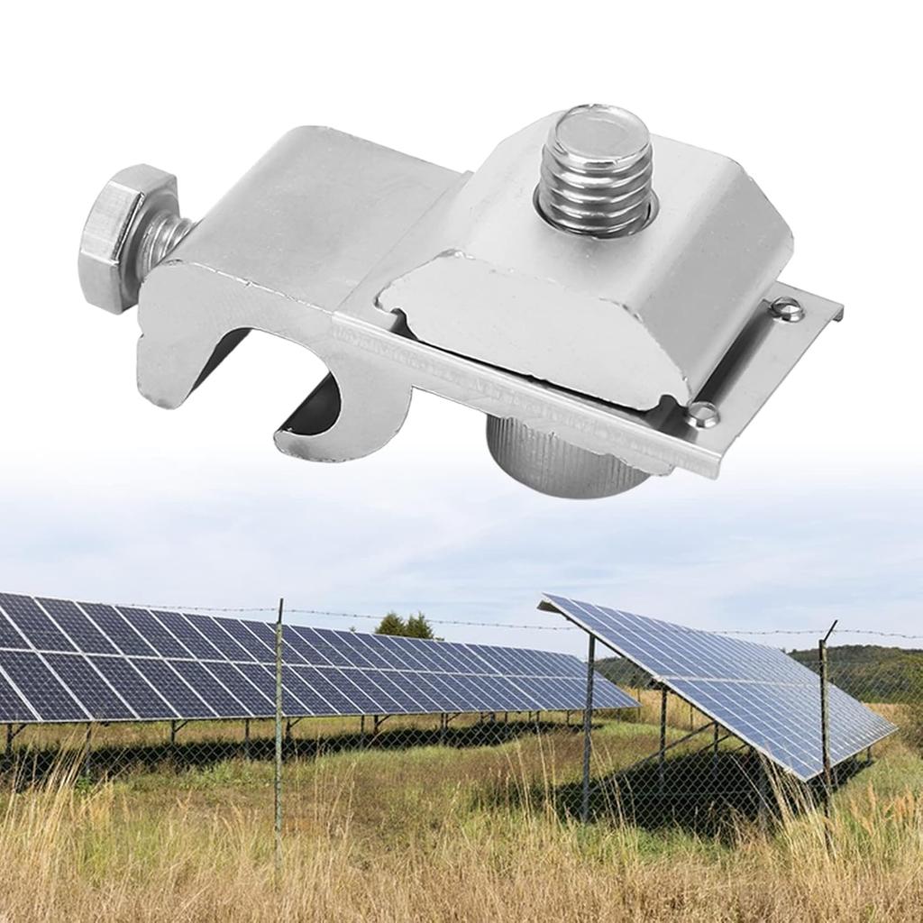 10Pcs Solar Mounting System Grounding Clip M6 Solar Panel Photovoltaic On Coupling Earthing Ground Lug Cable Clamp