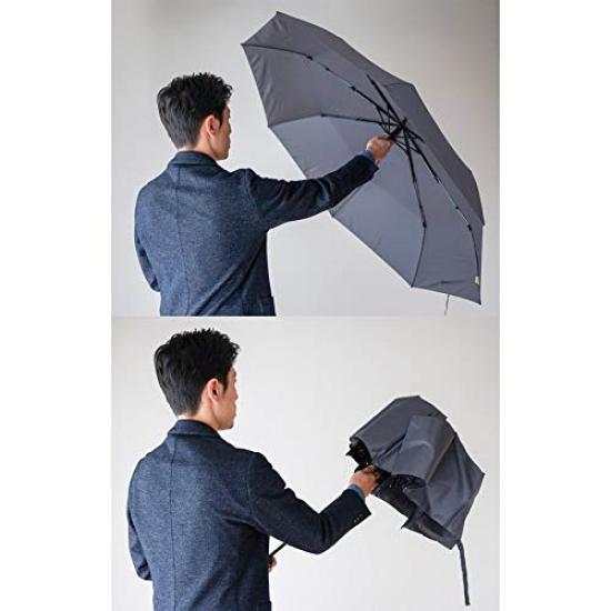 Зонт Komiya Shoten Ultralight Carbon, складной, легко открывается и закрывается, большой, 65 см, 688282-04 (военно-морской флот)