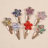 7/14pcs Cute Flower Hair Clips Girls Barrettes Clips Glitter Floral Hair Clip Hairpins Children Kids Women Hair Accessories