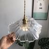 Nordic Single Head Net Red Chandelier Ресторан Гостиная Бар Прикроватная Спальня Nordic Modern Brass Flower Glass Chandelier