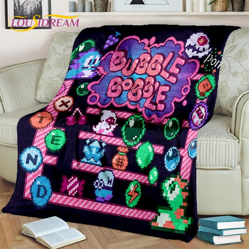 Мультфильм Bubble Bobble Game Gamer 3D одеяло, мягкое одеяло для дома, спальни, кровати, дивана, пикника, путешествия, офиса, одеяло, детское одеяло