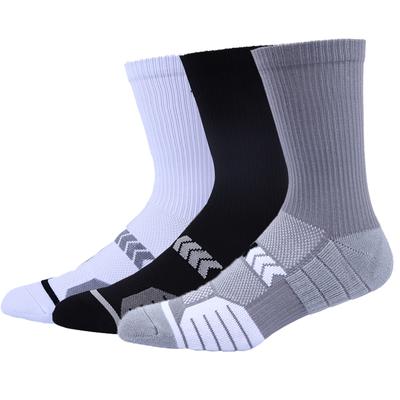 Носки для мужчин и мальчиков, спортивные компрессионные носки с толстой подушечкой для езды на велосипеде, баскетбола, пешего туризма, бега