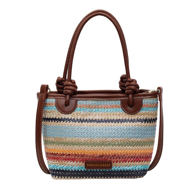 Плетение большая вместимость высокое качество мягкая прочная модная изысканная легкая для поездок на работу на открытом воздухе пляжная сумка через плечо сумка на плечо