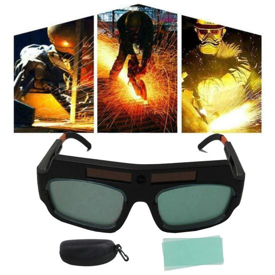 Welder Glasses with Clear View Wide 2 Sensors Application TRUE Color Solar Powered
