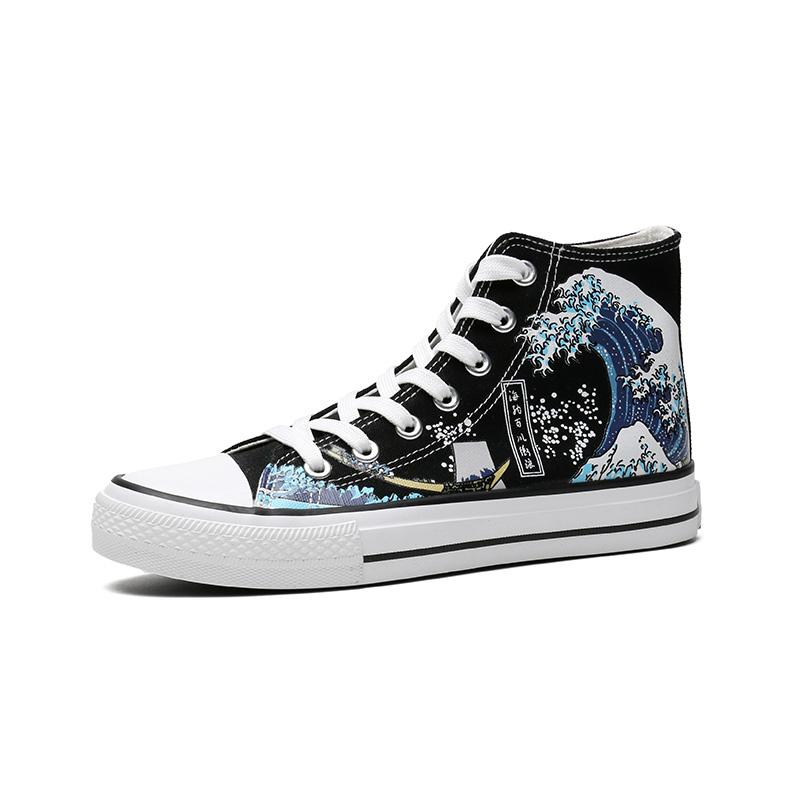 Классическая парусиновая обувь для женщин и мужчин, винтажная обувь для пар, уличная повседневная обувь