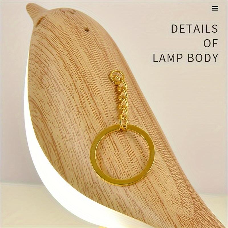 1 шт. перезаряжаемая светодиодная настольная лампа Cute Bird с трехуровневой регулировкой яркости, функцией ароматерапии и сенсорным управлением