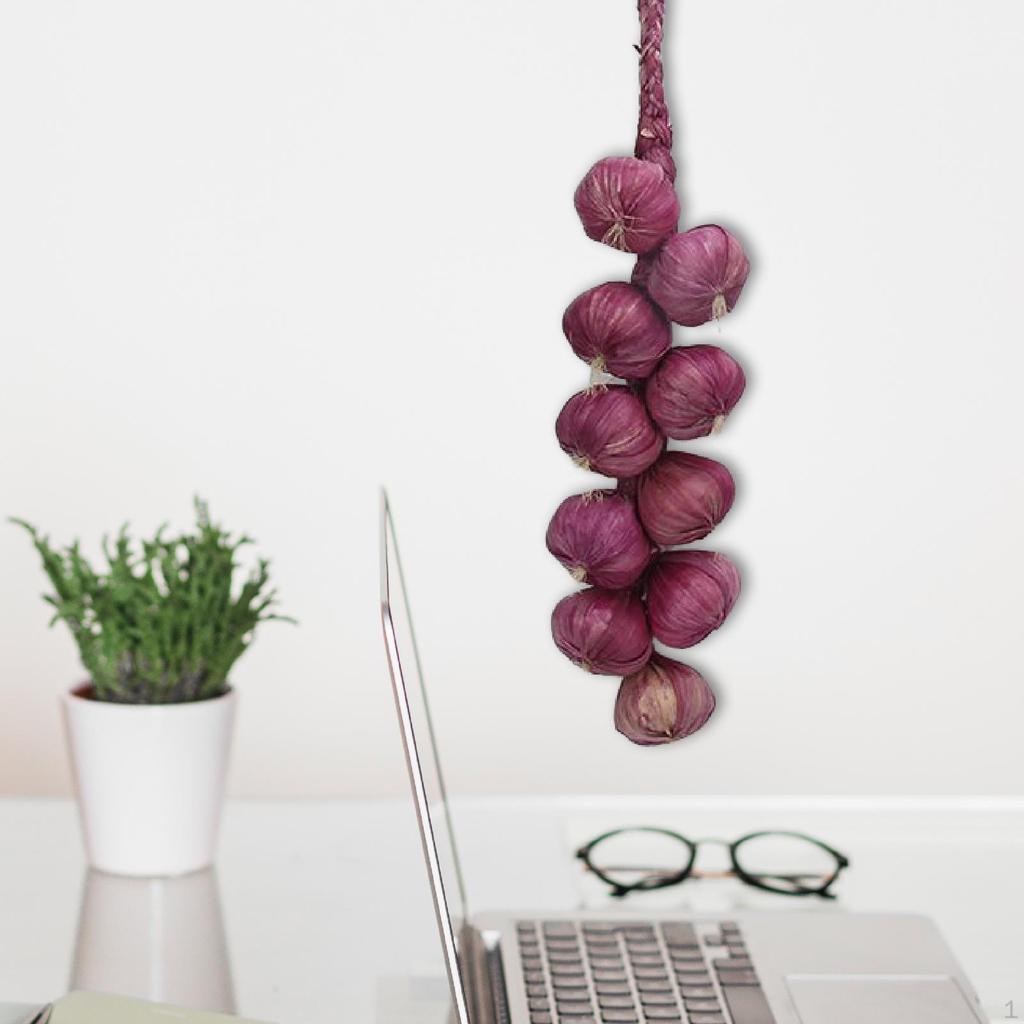 Искусственная чесночная гирлянда из пенопласта, декоративный овощ, поддельное подвесное украшение
