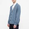 KENZO Knitwear Men's Blue V-neck Moderate Cardigan FB55CA5813TB-67